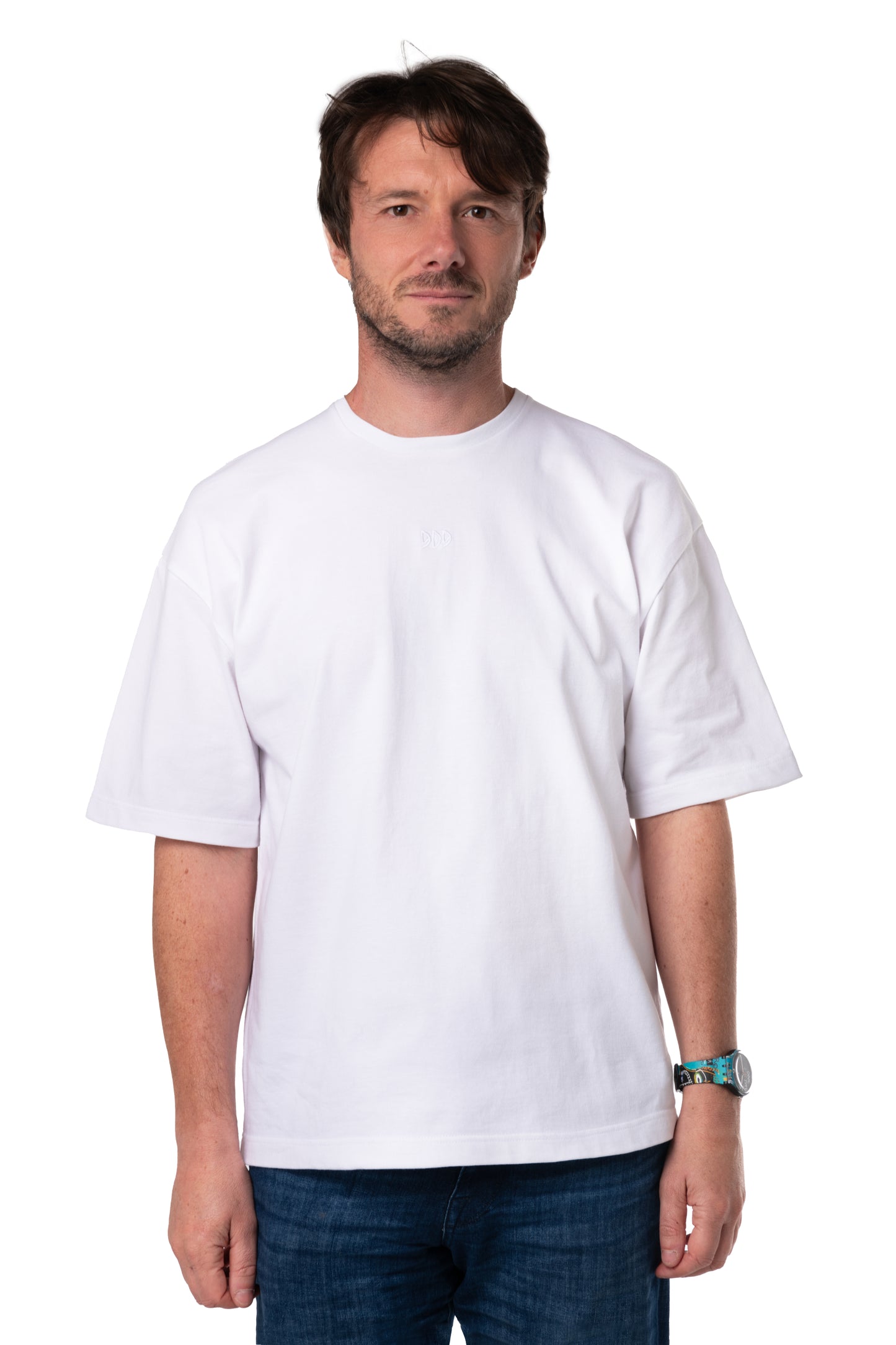 TEE-SHIRT BRODÉ BLANC
