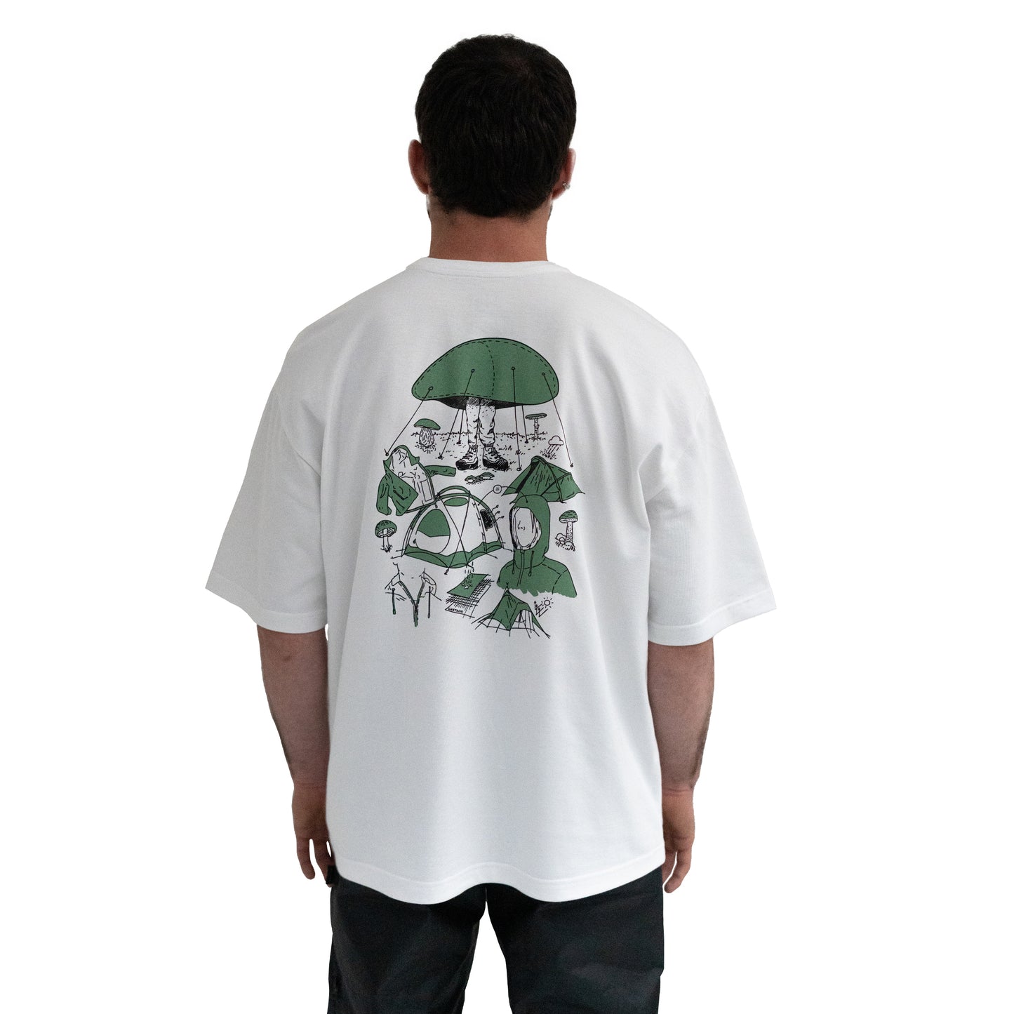 TEE-SHIRT CHAMPIGNON BLANC