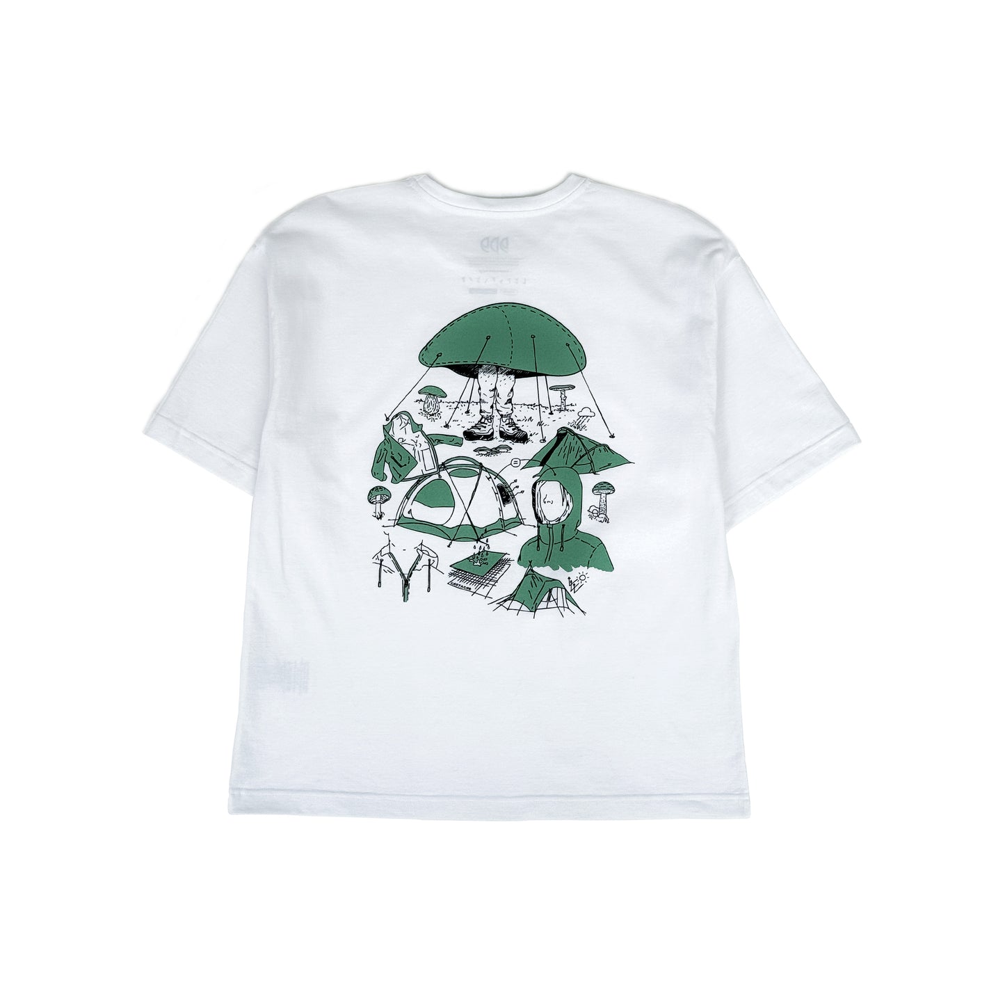 TEE-SHIRT CHAMPIGNON BLANC