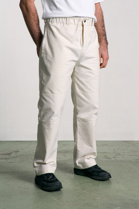 Pantalon unisexe coupe droite – 100% coton vintage robuste de toiles de tente. Modèle unique. Fabrication française.